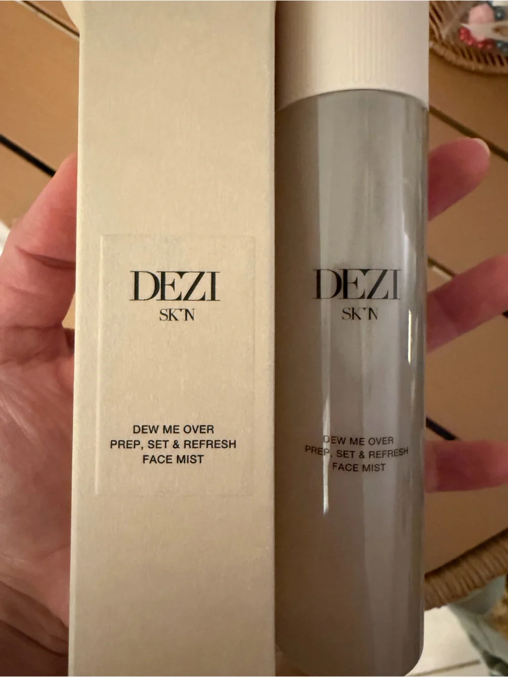 DEZI SKN Dew Me Over Face Mist — Gray & Cream